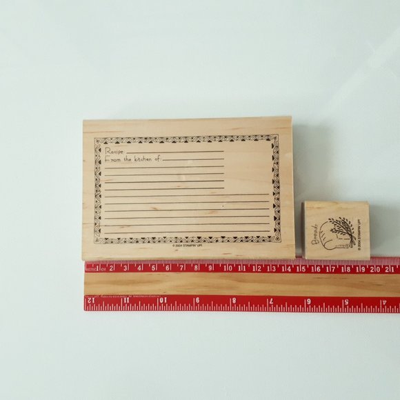 Stampin' Up! Set of 9 Rubber Stamps for Recipes - Picture 8 of 8